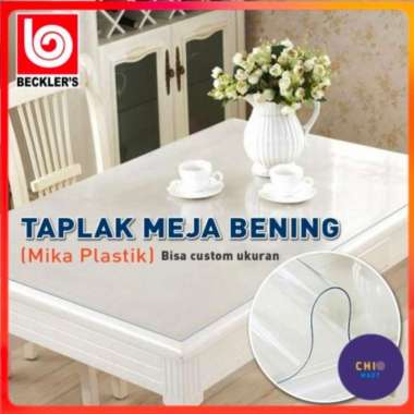 Taplak meja plastik transparan PVC tebal 1mm