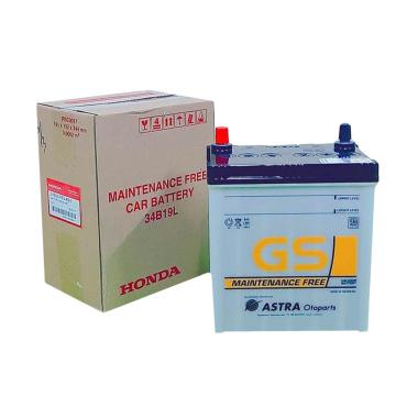 GS Honda Genuine Part 34B19L Aki MF Mobil + Free Jasa Pasang dan Battery Test