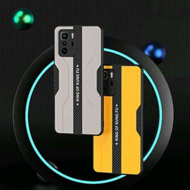 FASHION LEATHER CASE XIAOMI POCO X3 GT CARBON FIBER PROTECTION Hitam