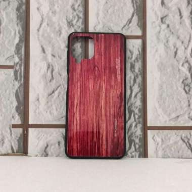 SAMSUNG A22 4G SOFT CASE SLIM MOTIF SERBUK KAYU ORIGINAL CASING E