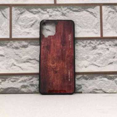 SAMSUNG A22 4G SOFT CASE SLIM MOTIF SERBUK KAYU ORIGINAL CASING F