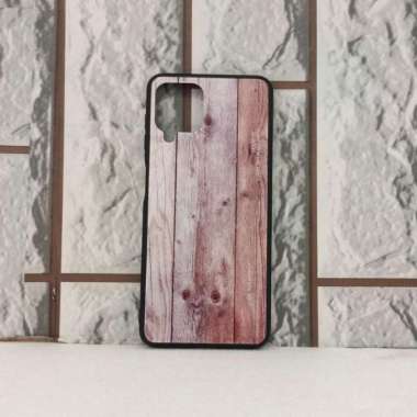 SAMSUNG A22 4G SOFT CASE SLIM MOTIF SERBUK KAYU ORIGINAL CASING B