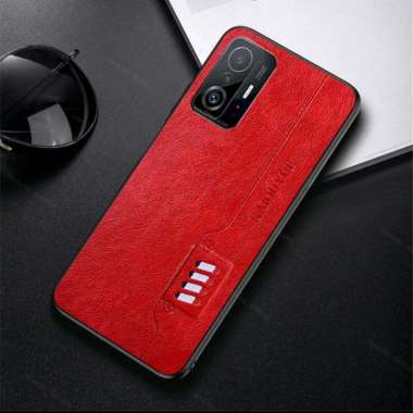 SOFT CASE XIAOMI 11T / 11T PRO CASING KULIT KAIOUYUE DESAIN ORIGINAL 11T PRO Merah