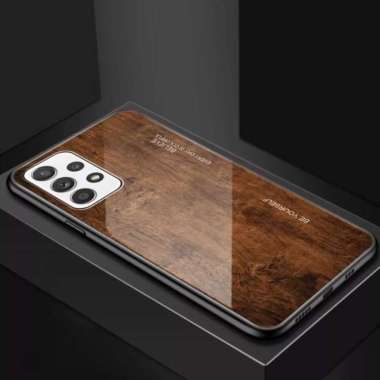 Soft Case SAMSUNG A73 5G Casing Serbuk kayu Original Case B