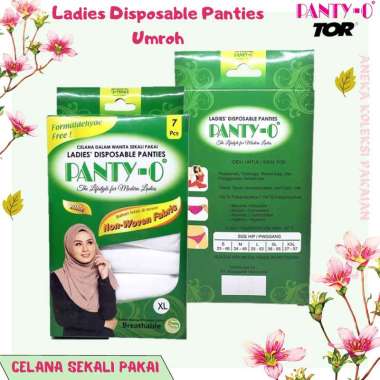 Panty - O Disposable Panties Umroh | Celana Dalam / CD Polos Wanita Sekali Pakai Bahan Non Woven Fab