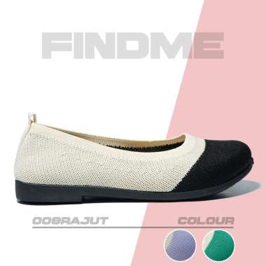 FLAT SHOES WANITA CIWI CIWI MANTEP BAHAN FLYKNIT IMPORT KUALITAS 008RAJUT 41 PURPLE