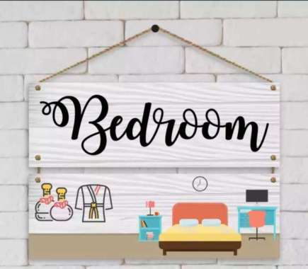 HIASAN DINDING GANTUNGAN PINTU KAMAR TIDUR Home Decor - BEDROOM