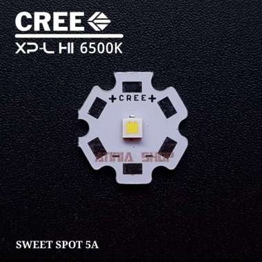 CREE LED EMITTER XP-L XPL HI ALUMUNIUM BASE 20MM WHITE PUTIH SENTER