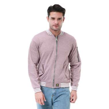 Hamlin Cyrano Outerwear Pria Jaket Bomber Pria Motif Polos Material Baby Tery ORIGINAL - Red Red Fre