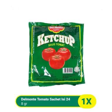 SAUS TOMAT DELMONTE SACHET 8GR X 24PCS DEL MONTE TOMATO KETCHUP