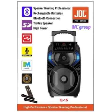 Speaker Aktif Portable Jdl Q 15 ( 15 Inch ) Speaker Profesional