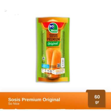 Promo Harga So Nice Sosis Siap Makan Premium Original 60 gr - Blibli