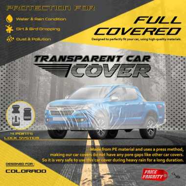 Body Cover Sarung Mobil Plastik CHEVROLET COLORADO Tebal Anti Air WATERPROOF