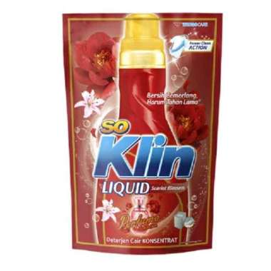 Promo Harga So Klin Liquid Detergent + Anti Bacterial Red Perfume Collection 1600 ml - Blibli