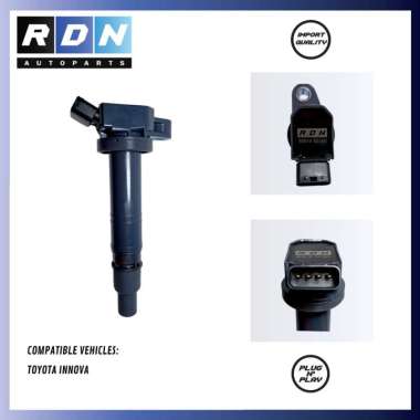 IGNITION COIL KOIL TOYOTA INNOVA FORTUNER HILUX BENSIN 2.0 RDN 90919-02260 RDN AUTOPARTS ASLI ORIGIN