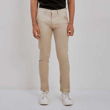 Paulmay Celana Chino Pria Panjang Slim Fit - Khaki 29