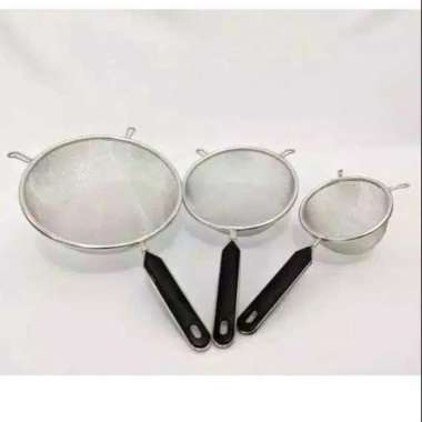 saringan ayakan tepung saringan minyak / bubur bayi stainless 3 ukrn 18cm