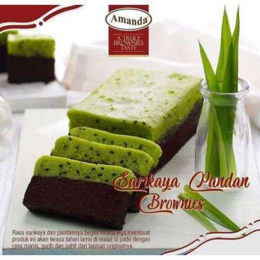 Brownies Amanda Sarikaya Pandan Gojek Grab only