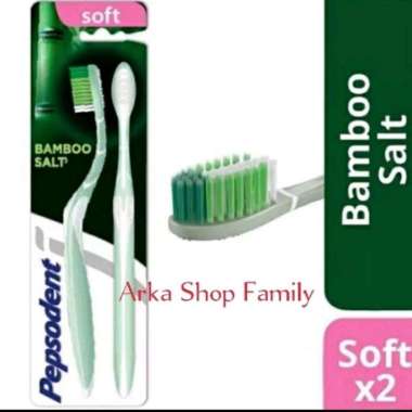 PEPSODENT Sikat Gigi Bamboo Salt Soft 2pcs