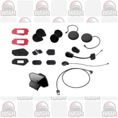 Clamp kit Sena 50R Speaker Microphone 3M Tempel Velcro Spons Helmet Intercom Bluetooth Communication