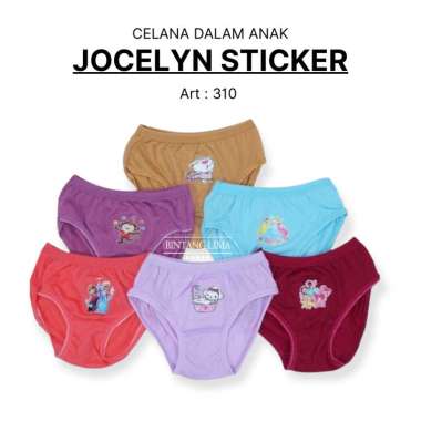 CD Anak Perempuan Jocelyn Stiker | Celana dalam anak murah | Bahan Lembut | Best Seller Cd Jocelyn 3