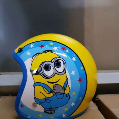 Helm Anak / Helm Kids / ANT MOTIF MINI POSH KUNING Minions Kuning