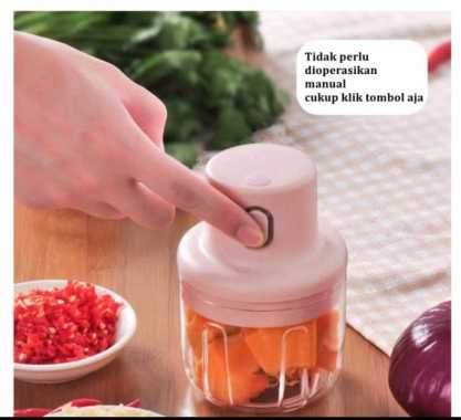 Blender Portabel Elektrik Tanpa Kabel / Mini Chopper elektrik