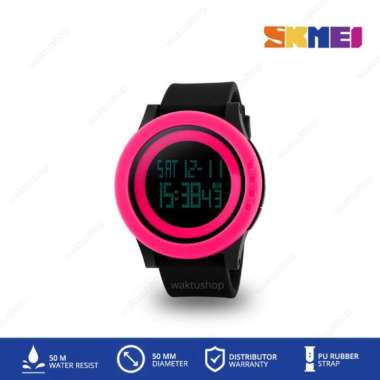 Jam Tangan Pria Digital SKMEI DG1142 1142 Original PINK BLACK
