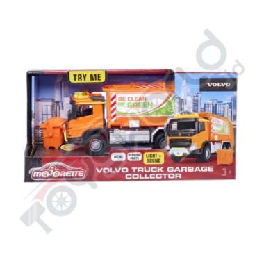 Majorette Volvo Series Truck Gerbge Collector - Mainan Anak