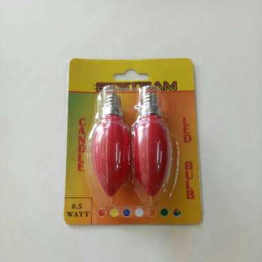 Lampu lilin led merah 2 pcs 0.5 watt Candle