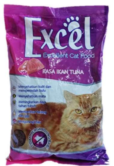 Pakan Kucing - EXCEL 500gr Bentuk IKAN Makanan Kucing anggora persia makanan kucing higienis makanan kucing original