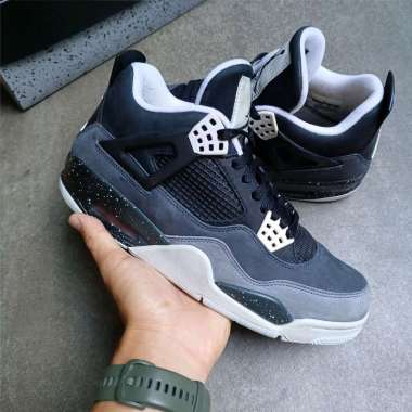 Air Jordan 4 Retro Fear Pack || white black cement grey platinum