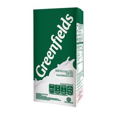 GREENFIELDS FULL CREAM SUSU CAIR UHT 1L