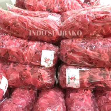 kerupuk merah wayang/kerupuk padang/kerupuk merah padang/kerupuk soto(+-3kg)