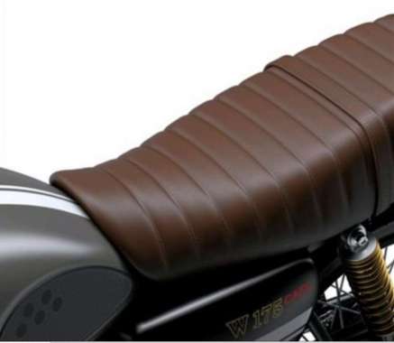 KULIT JOK KAWASAKI W175 MODEL JAPs / Bungkus jok motor w 175 pres Garis samping sabuk atau tali jok 