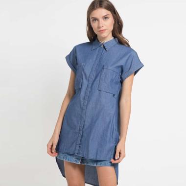 Miyoshi Jeans MY010FBLK16 Denim Dress - Blue M blue