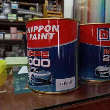 Cat Nippe 2000 1 L warna 470D Matt White ( Putih Doff )