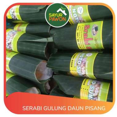 Jajan Pasar Serabi Gulung Daun Pisang per bj - Sayur Pawon Snack Camilan Jogja