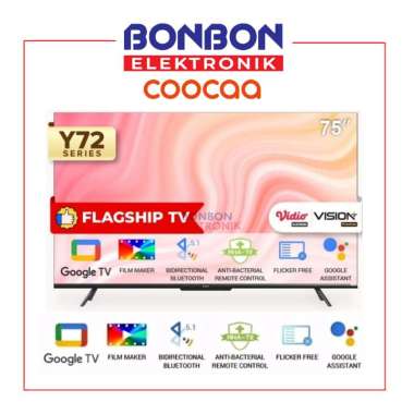 COOCAA SMART TV 75 Inch 75Y72 Digital 4k Ultra HD