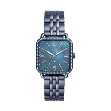 Fossil ES4268 ES4269 ES4290 Stainless Steel Jam Tangan Wanita BLUE