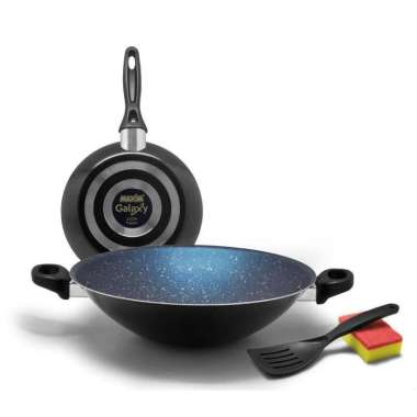 Maxim Wajan Galaxy Set Teflon - Navy MultiColor