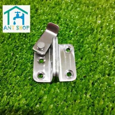 Overpal Kunci Slot Mini Pintu Geser-Grendel Sliding Door Stenlis OM442 GENDEL KIRI3MM