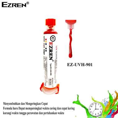 Ezren EZ-0435 Cat PCB Pasta Pelapis UV Curable Solder Mask UVH (Merah)