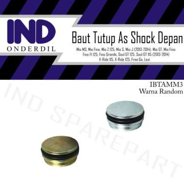 IND Onderdil Baut Oring Seal Tutup As Shock Depan Motor for Yamaha Fino FI/F1/125 Grande