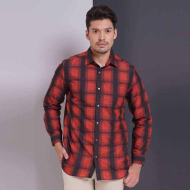 Edition Plaid Flannel Shirt Esl133 15 MAROON