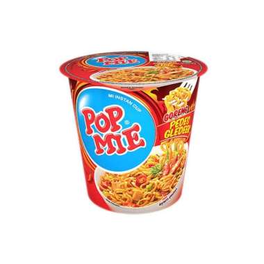 Promo Harga Indomie Pop Mie Instan Goreng Pedes Gledeek Ayam 75 gr - Blibli