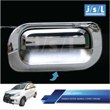 JSL Outer Handle Cover Mangkok Pintu Mobil for Toyota Avanza 2005-2011 CHROME