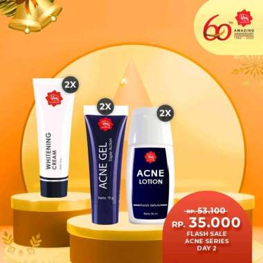Paket 2 Viva Whitening Cream 2 Viva Acne Gel 2 Viva Acne Lotion