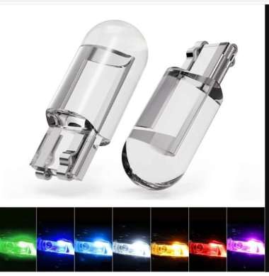 LAMPU LED MOTOR T10 RESIN FULL KACA LAMPU LED SENJA SEIN MOBIL MOTOR warna Biru