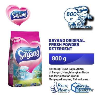 Promo Harga Sayang Detergent Powder Original Fresh 800 gr - Blibli